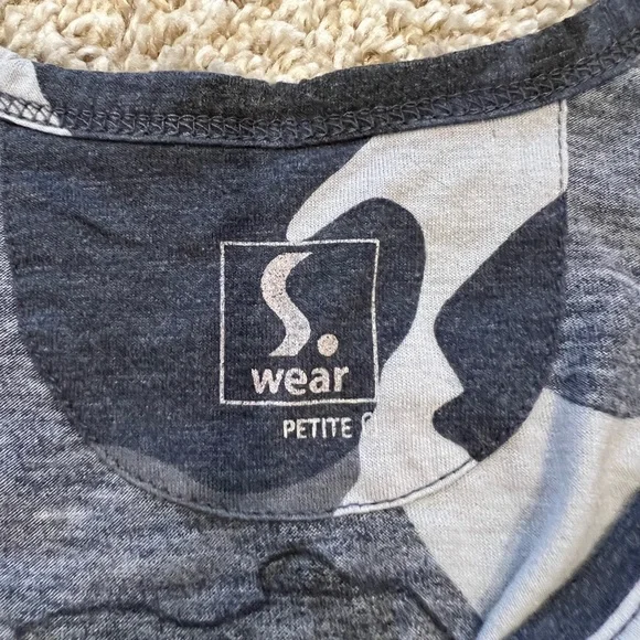 S.Wear Blue Camouflage Tank Top - Picture 2 of 2